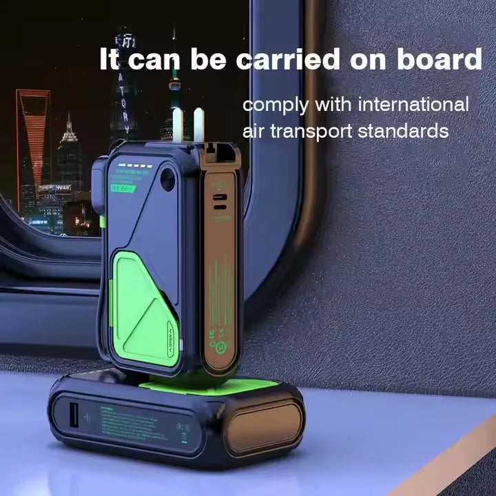 Power bank charger-10000mAh Magnetic Wireless Power Bank Portable 10000mAh Fast Charging Type-C Cable External Battery for iPhone Samsung Xiaomi Tidesmit