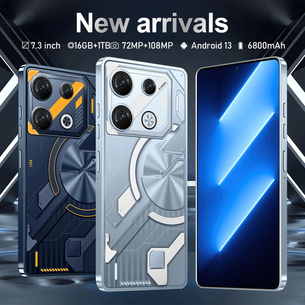 GT10 Pro Android Smart 5G Phone with 16GB RAM & 1TB Storage HighDef Screen - Tidesmit