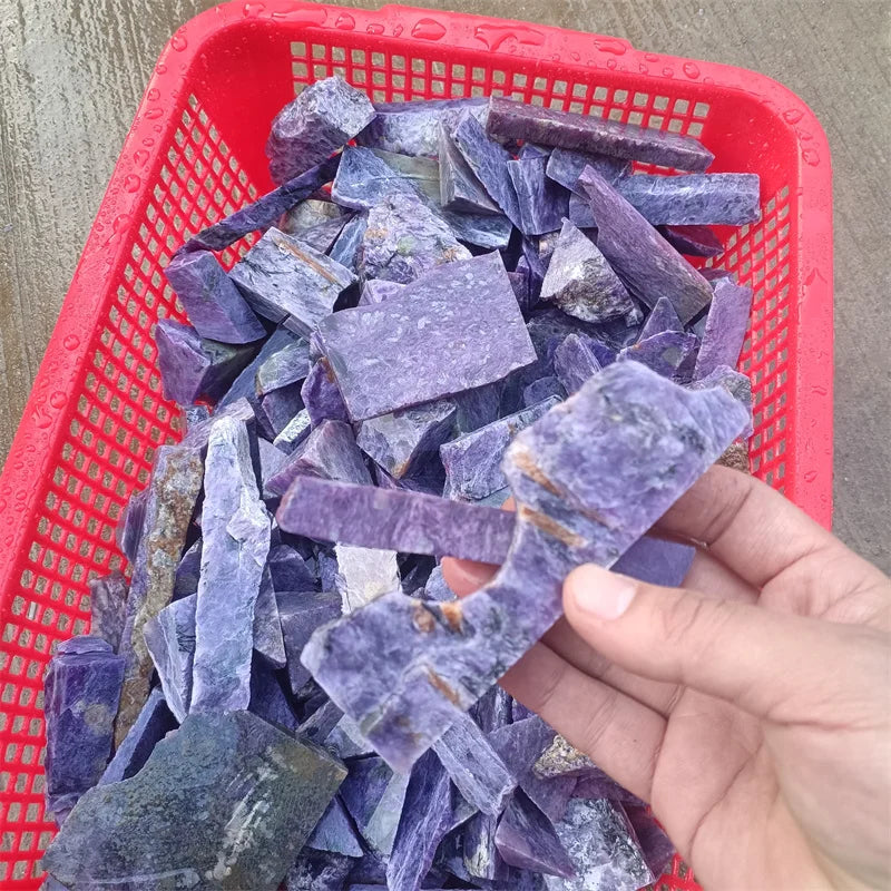High Quality Semi Precious Original Stones Natural Rough purple Charoite Crystal Raw Stone for Decor