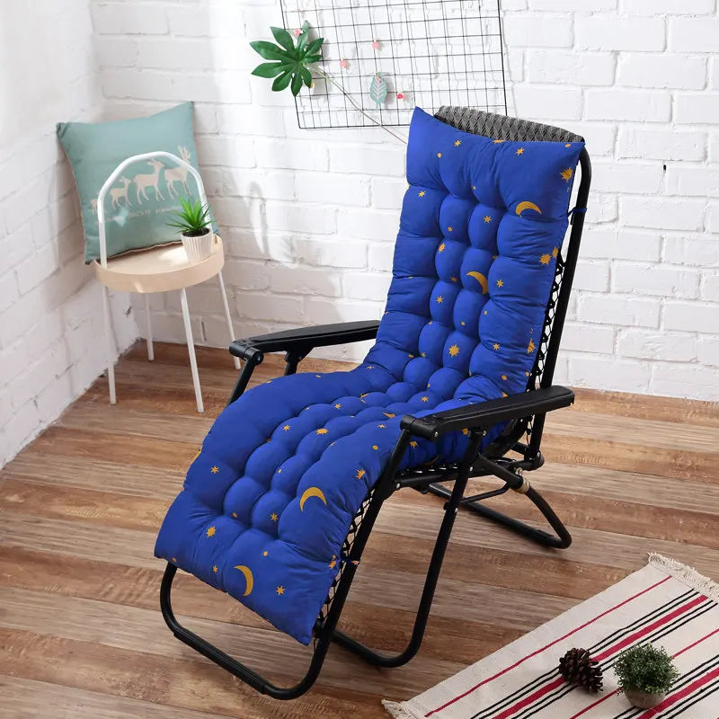Solid Color Cushion Recliner Chair Cushion Thick Seat Cushion Rattan Chair Sofa Long Cushion Garden Chair Cushion Tatami Mat