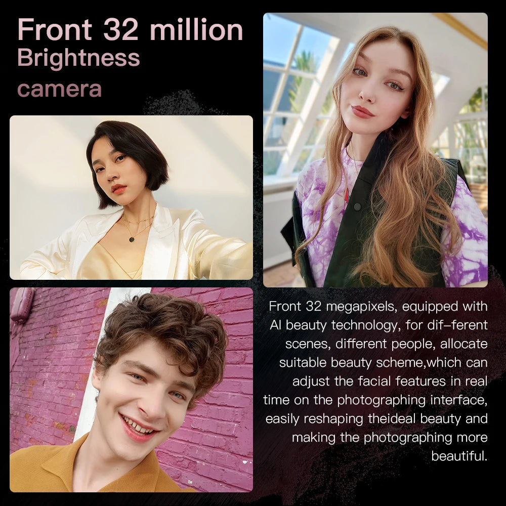 Note30 Ultra Original 5G Smart Phone 48MP+108MP HD Beauty Camera 16GB+1TB Memory 7.3inch Android13 Decacore CPU - Tidesmit