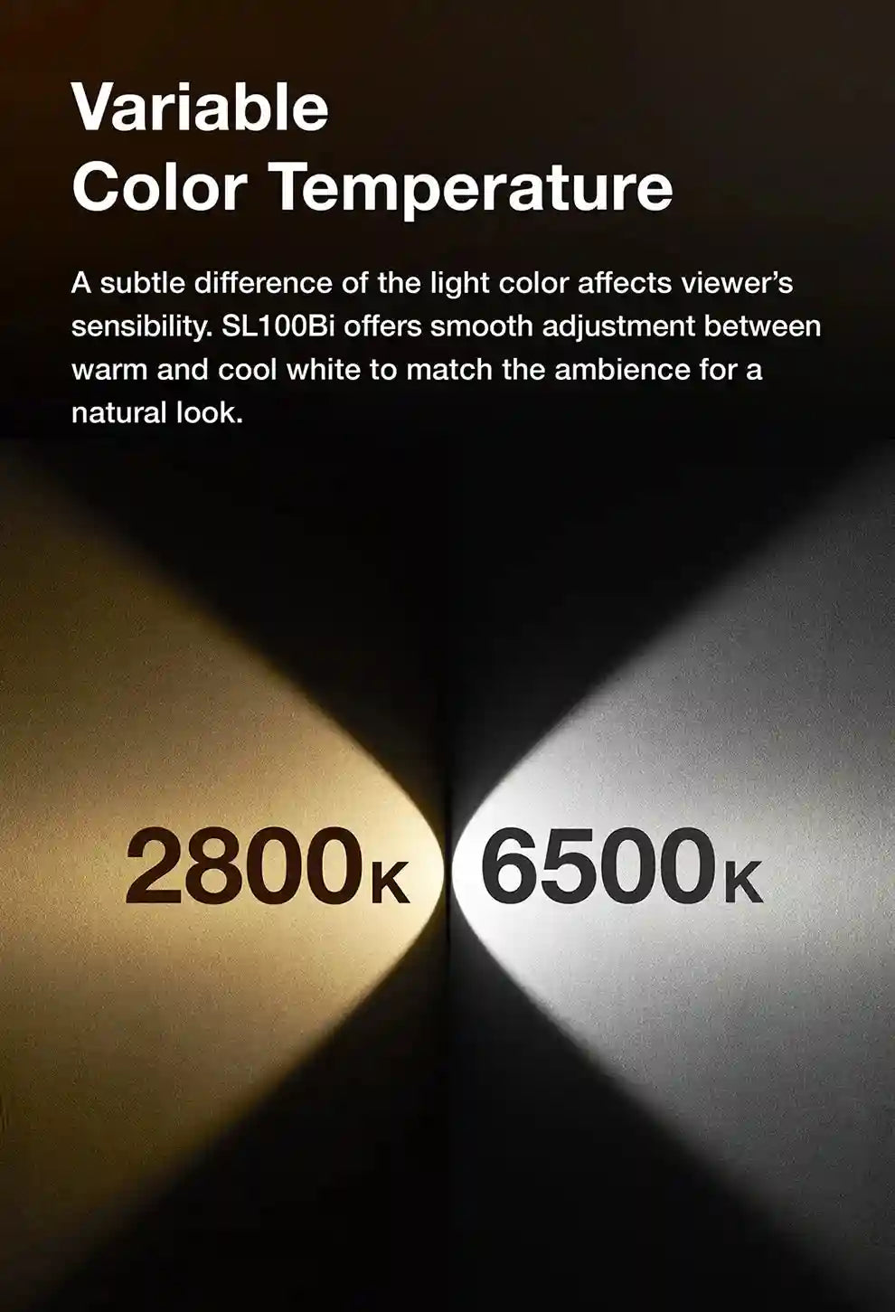Godox SL100D LED Video Light 100W 5600K Bowens Mount Studio Kit Tidesmit