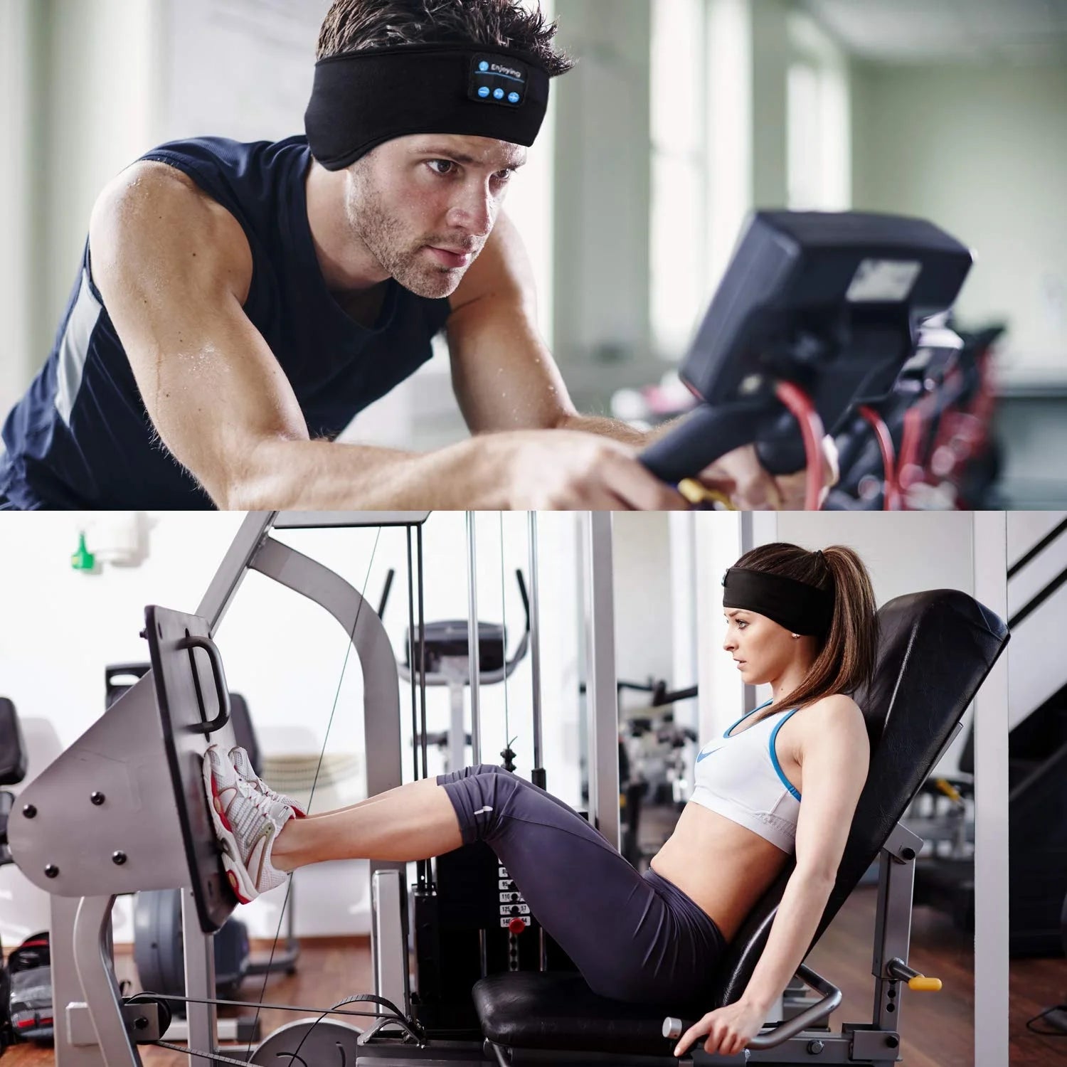 Bluetooth Headband Headphones Music Headband for Sleep Sports Headband Sweatband for Outdoor Sports and Sleep Tidesmit