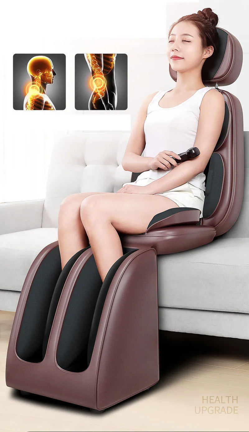 Electric Massager for Neck and Back Pain Relief with Heat by Tidesmit Massage Cushion Tidesmit