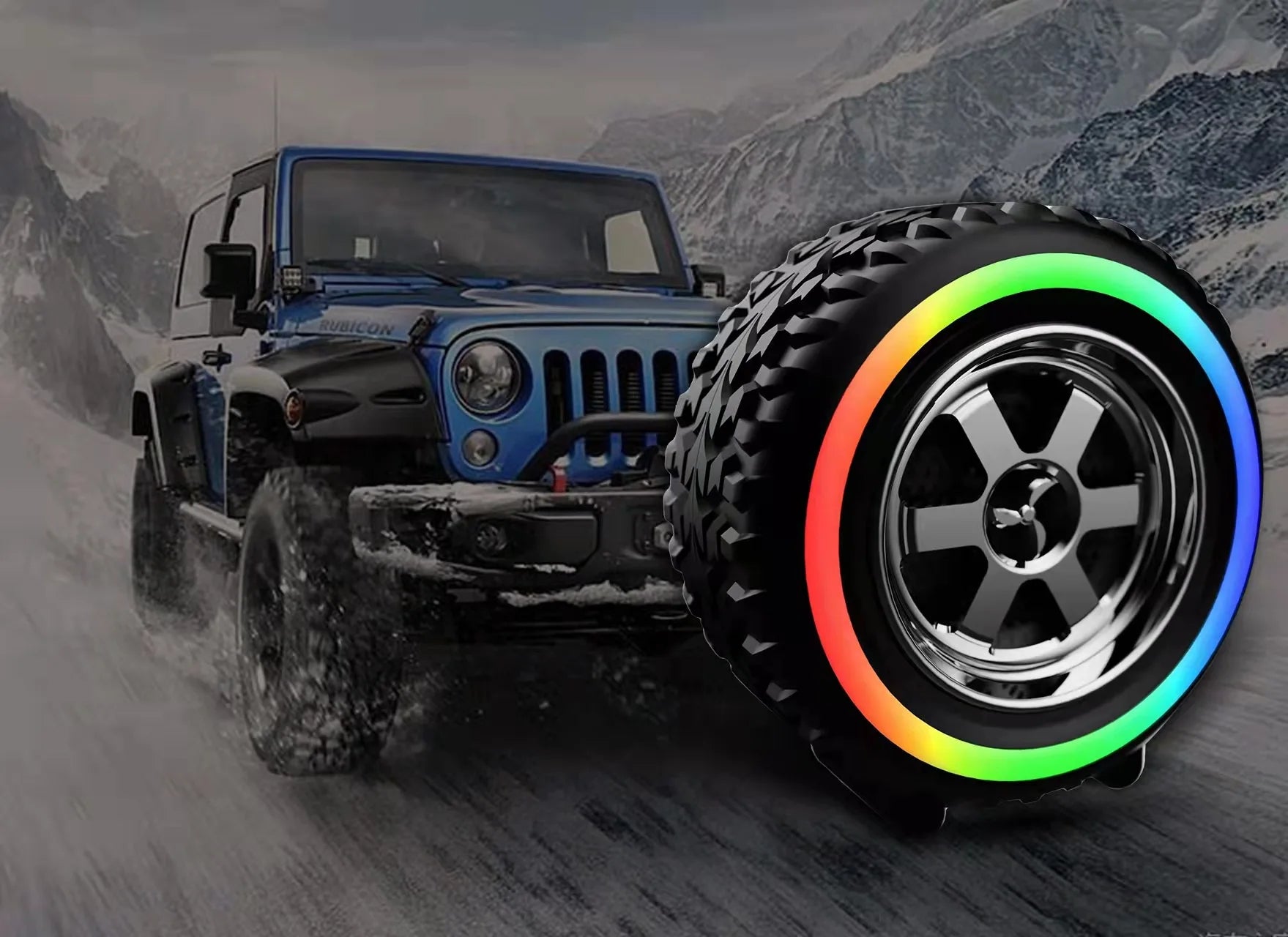 2023 New Tire Sound Outdoor Intelligent Portable Bluetooth Sound Portable Multifunctional Subwoofer Card Mini Speaker My Store