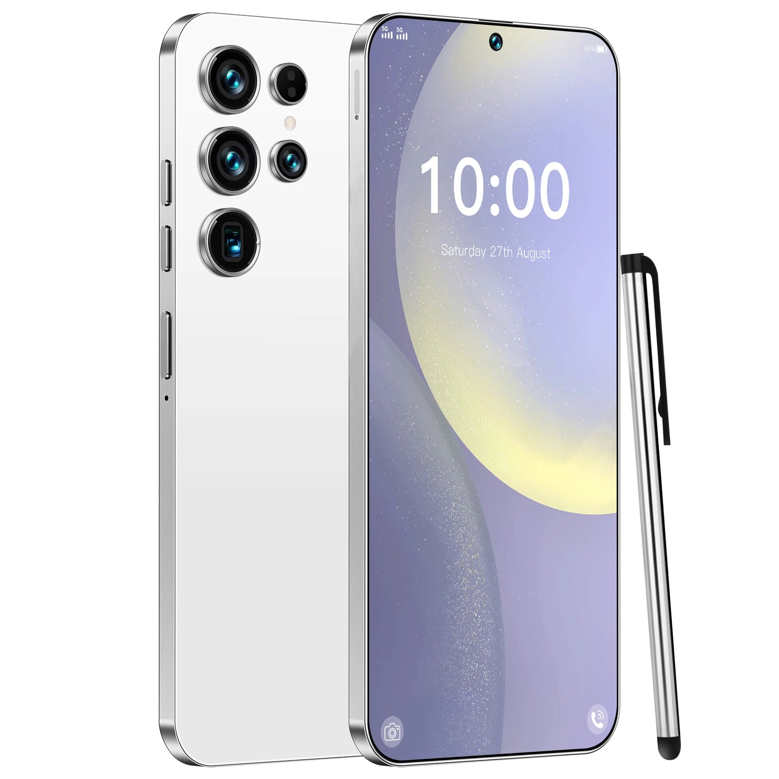 Tidesmit S26 Ultra smartphone in sleek finish featuring 100W charging, 108MP camera, and 2TB storage.