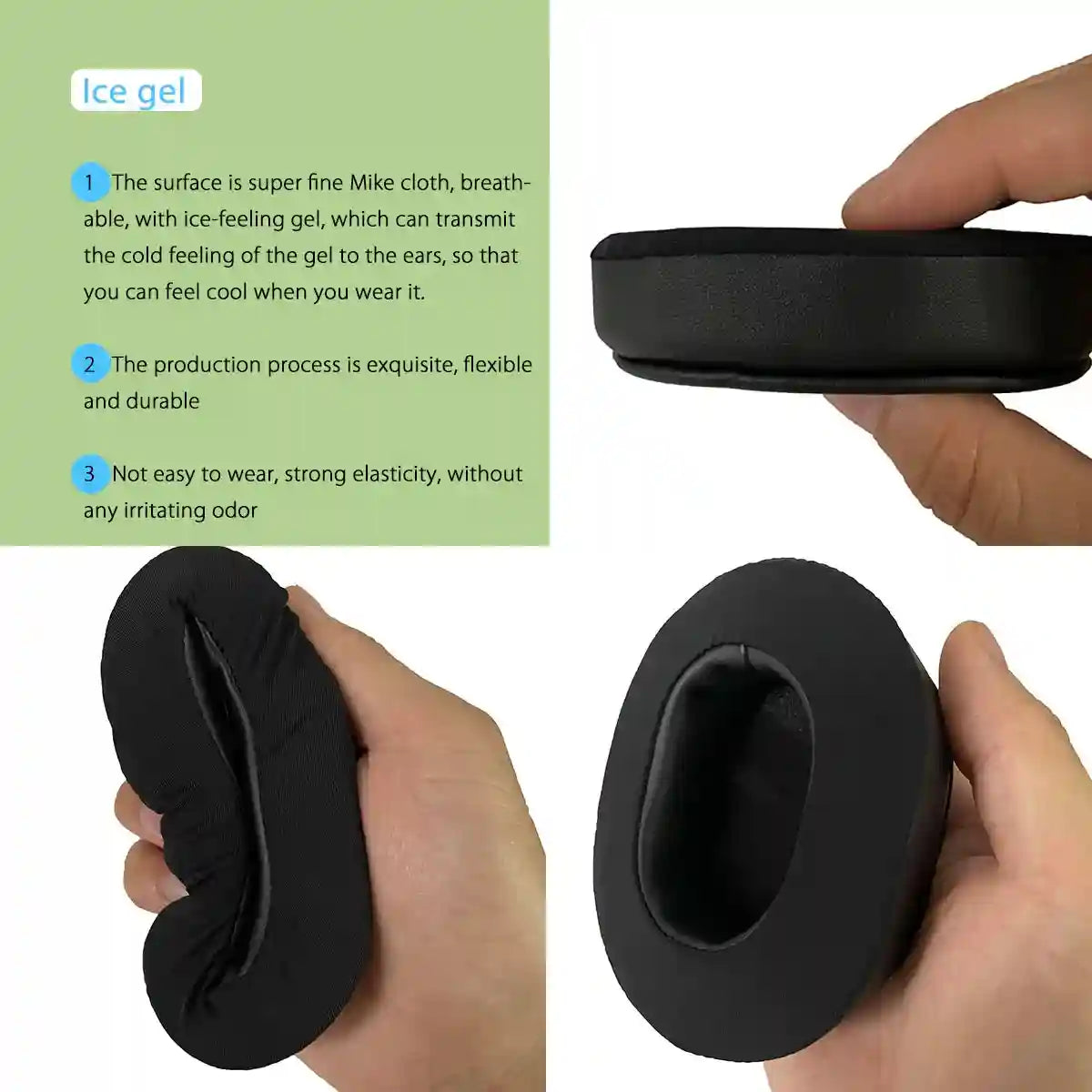 HyperX Cloud Replacement Ear Pads - Memory Foam Over-Ear Cushions Tidesmit