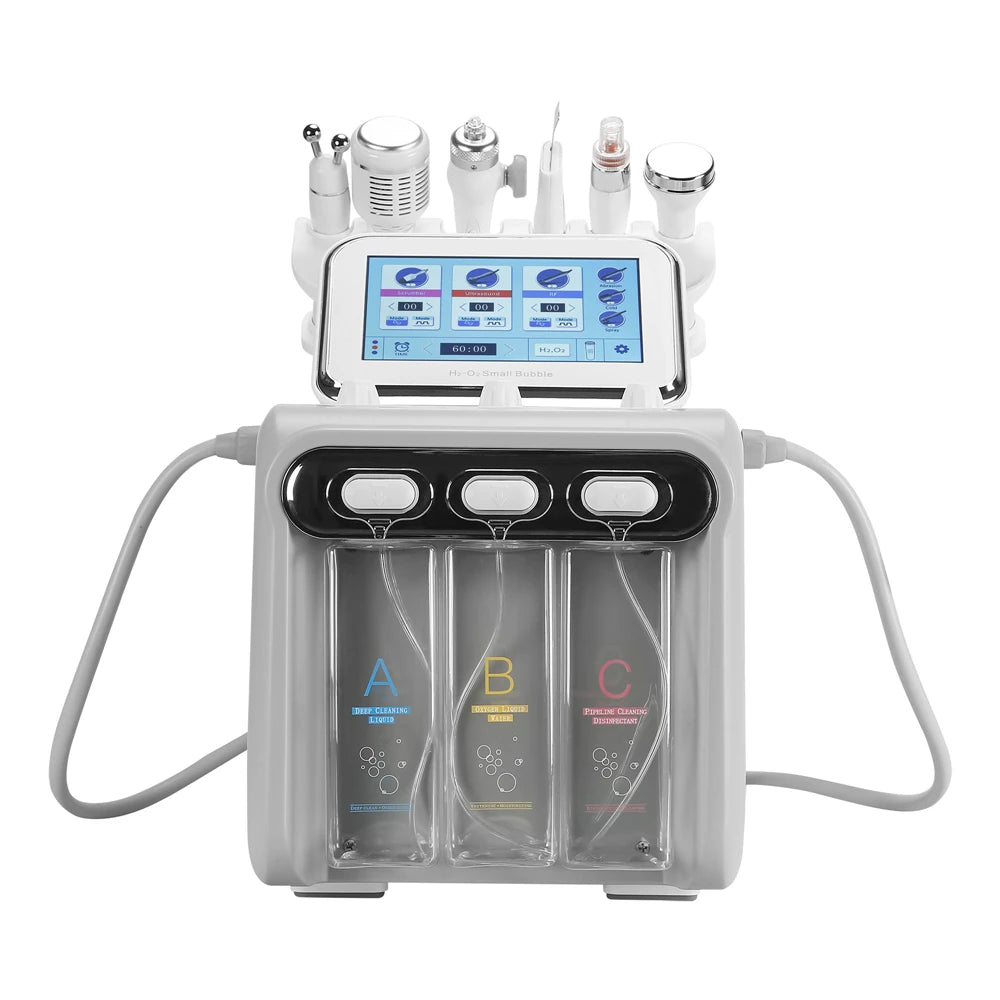 Hydro Dermabrasion 6-in-1 Facial Spa Device - Professional Skincare Body Shaping Massage Equipment Tidesmit