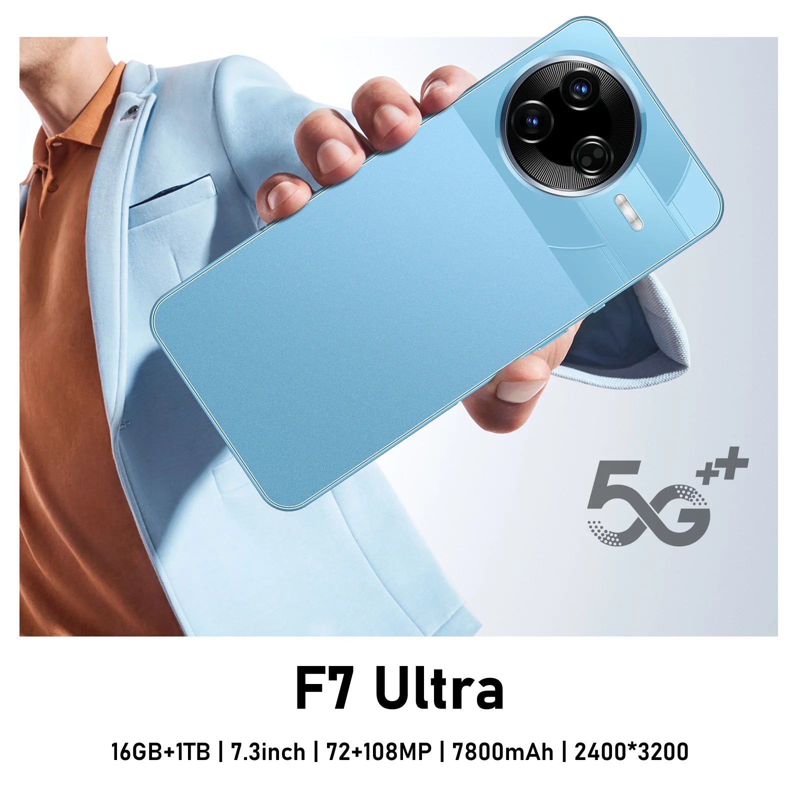 5G Smartphone 16GB RAM 1TB Storage - High Capacity Tidesmit Essential Blue 16g 1TB Tidesmit