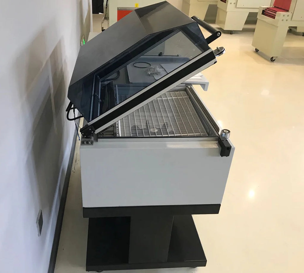 Hipac Automatic 2 in 1 Plastic Shrink Flim Wrapping Machine Thermal-Shrink Sealing Packaging Machine FM-5540 Eggs Ceramic Tile