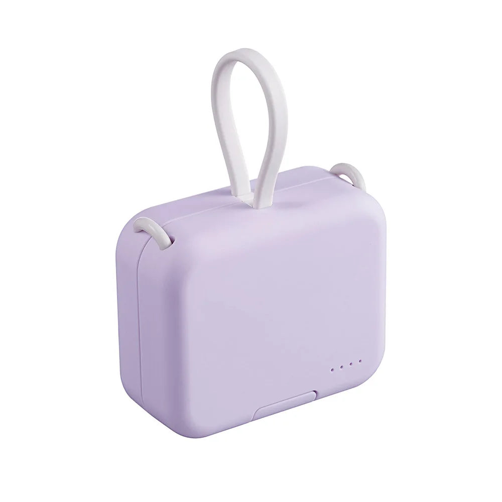 Power bank charger-Battery Charging Case Handbag Clip Power Bank Back Clip Portable Mini Powerbank 4000mah Tidesmit