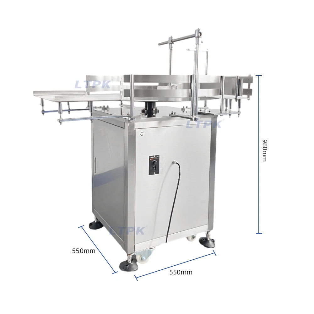 Production Line for Plastic Glass Bottle Sorting Machine Automatic Round Bottle Feeder Rotary Unscrambler