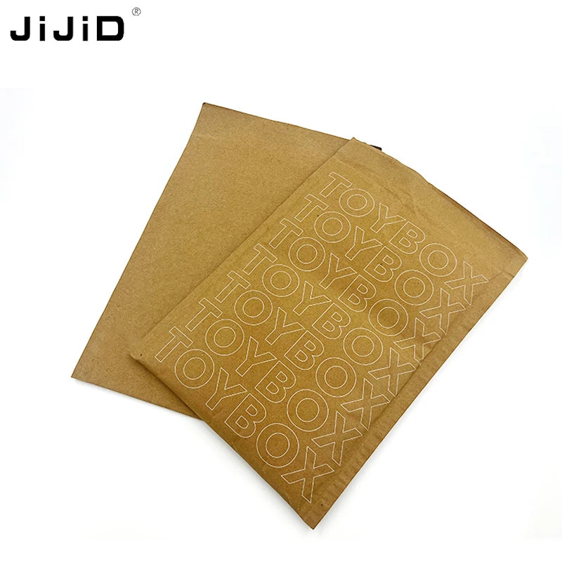 JiJiD Biodegradable Kraft Paper Mailing Bags Honeycomb Padded Mailer Wrap Bubble Envelope Compostable Shipping Packaging Bag