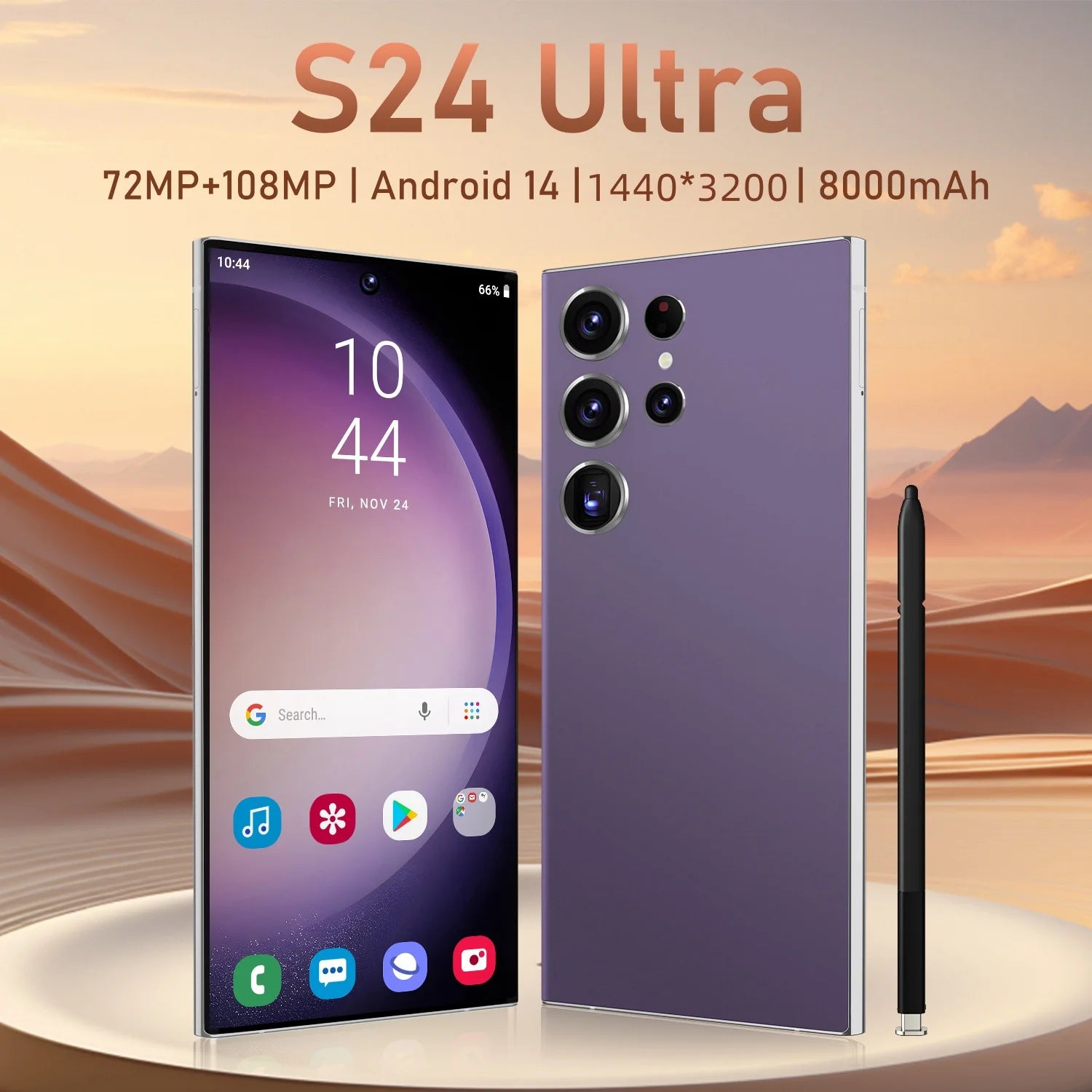 Wholesale S24 Ultra 16GB+1TB Android SmartPhone 5G Dual SIM Dual Standby Unlocked Mobile Phone S24 ultra Smart Phone - Tidesmit