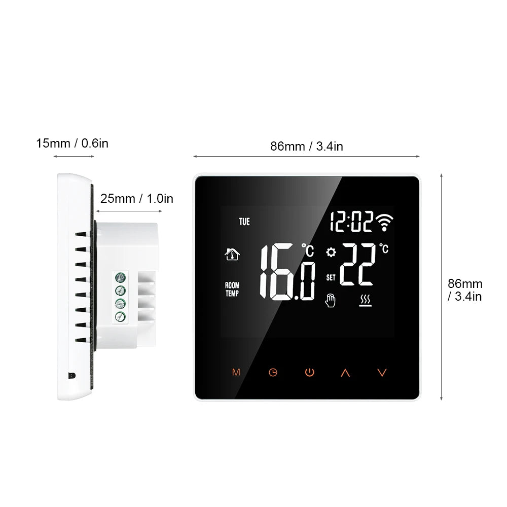 AVATTO WiFi Smart Thermostat, Electric Floor Heating Water/Gas Boiler Temperature Remote Controller for Tuya Google Home, Alexa