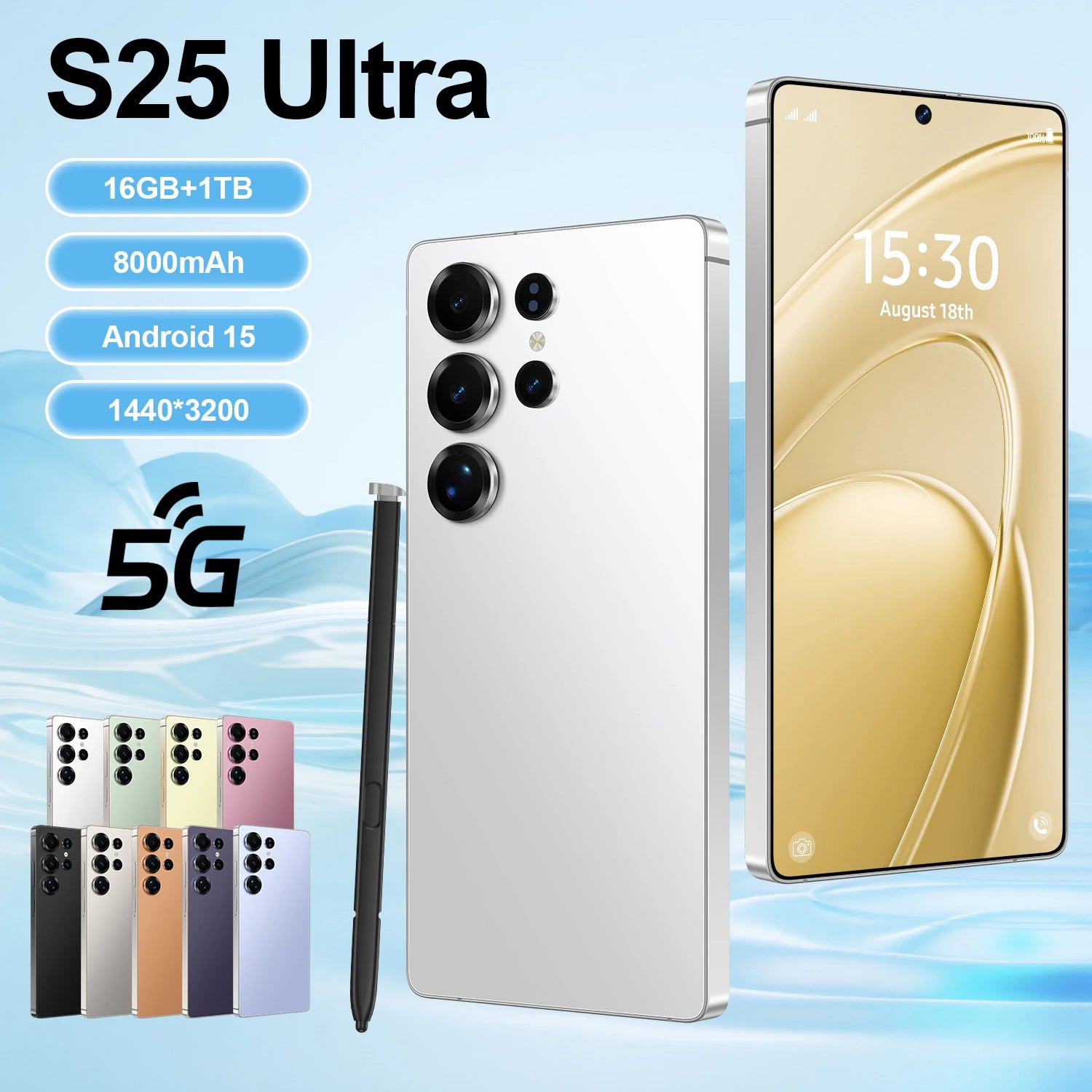 S25 Ultra 5G Smartphone 1TB 16GB RAM 6.8-Inch Unlocked Mobile Tidesmit