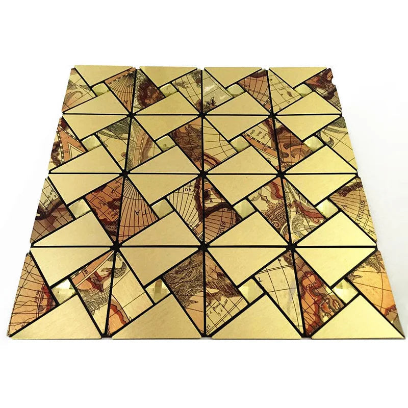 5 Pcs Self Adhesive Mosaic Stick Wall Tile Backsplash Bathroom Washbasin Living Room Home Background KTV Decor Wall Decals