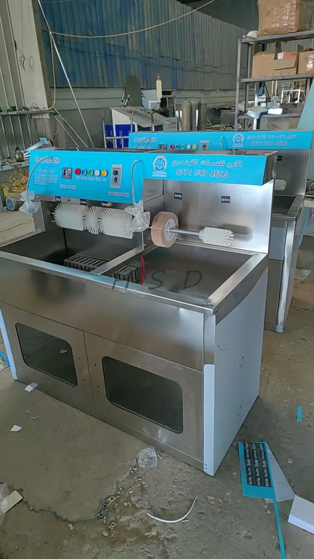 Commercial Sneaker Washing Machine Set with Shoe Drying Cabinet