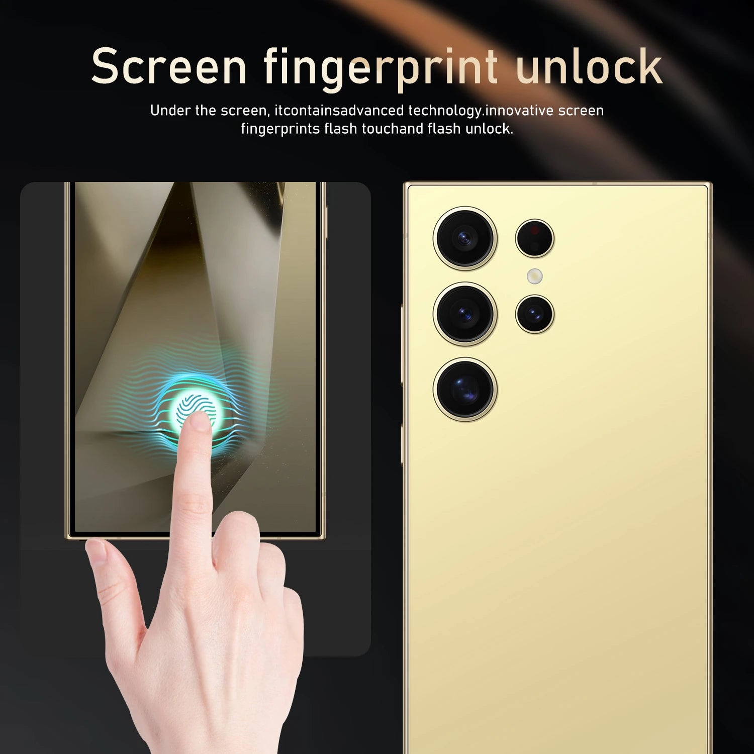 2024 New Ultra-high Speed S24 Ultra 16GB+1TB 5G Smart Phone 7.2-inch 3-7MP Snapdragon 8+2 Android 14 Game Phone - Tidesmit