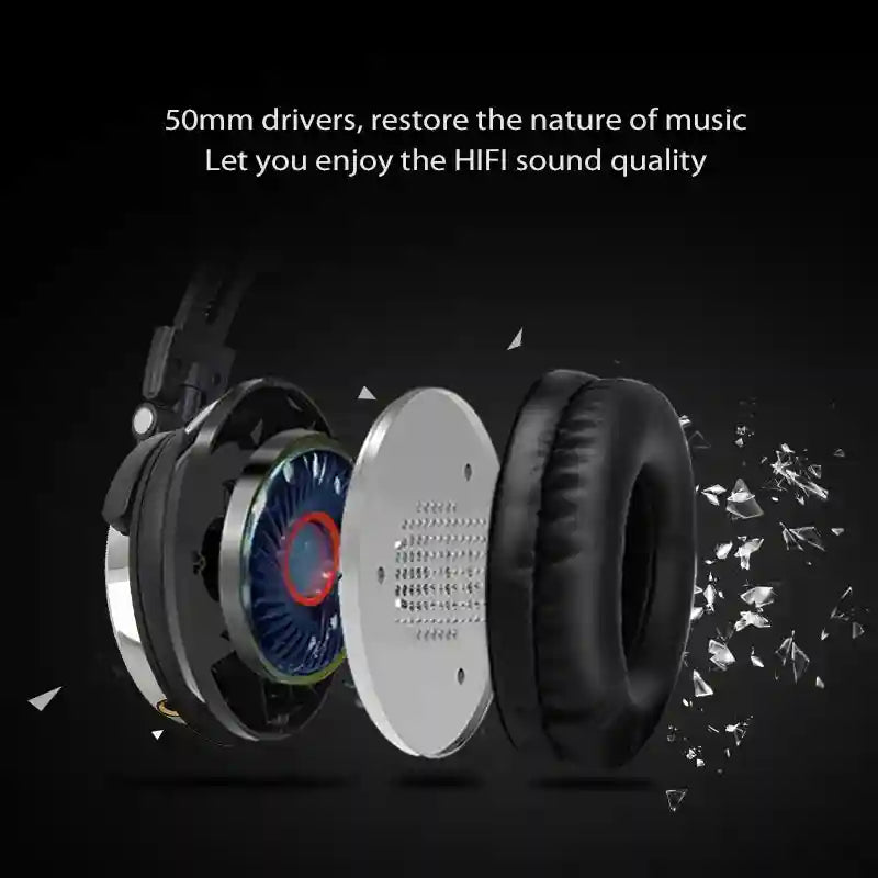 Wired Studio Monitor Headphones - Over-Ear DJ Mic Black Tidesmit