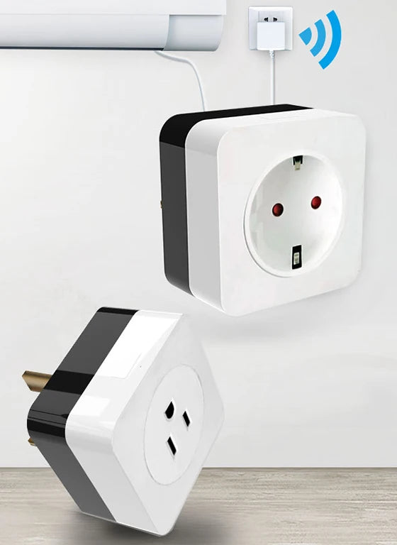 Tuya Smart Life WiFi Air Conditioner Plug Socket 16A UK US DE Outlet IR Remote Controller Alexa Google