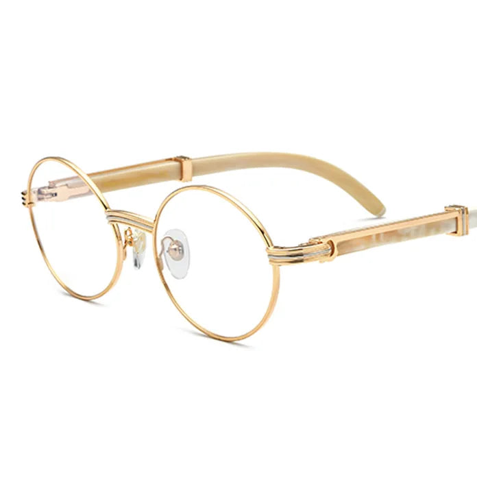 Luxury Optical Eyeglasses Frames High-End Buffalo Horn Metal Elegant and Durable