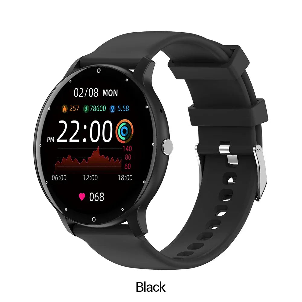Fitness Sport Smart Watch Touch Screen Heart Rate Blood Pressure Health Monitoring Smartwatch for Men Women - Tidesmit