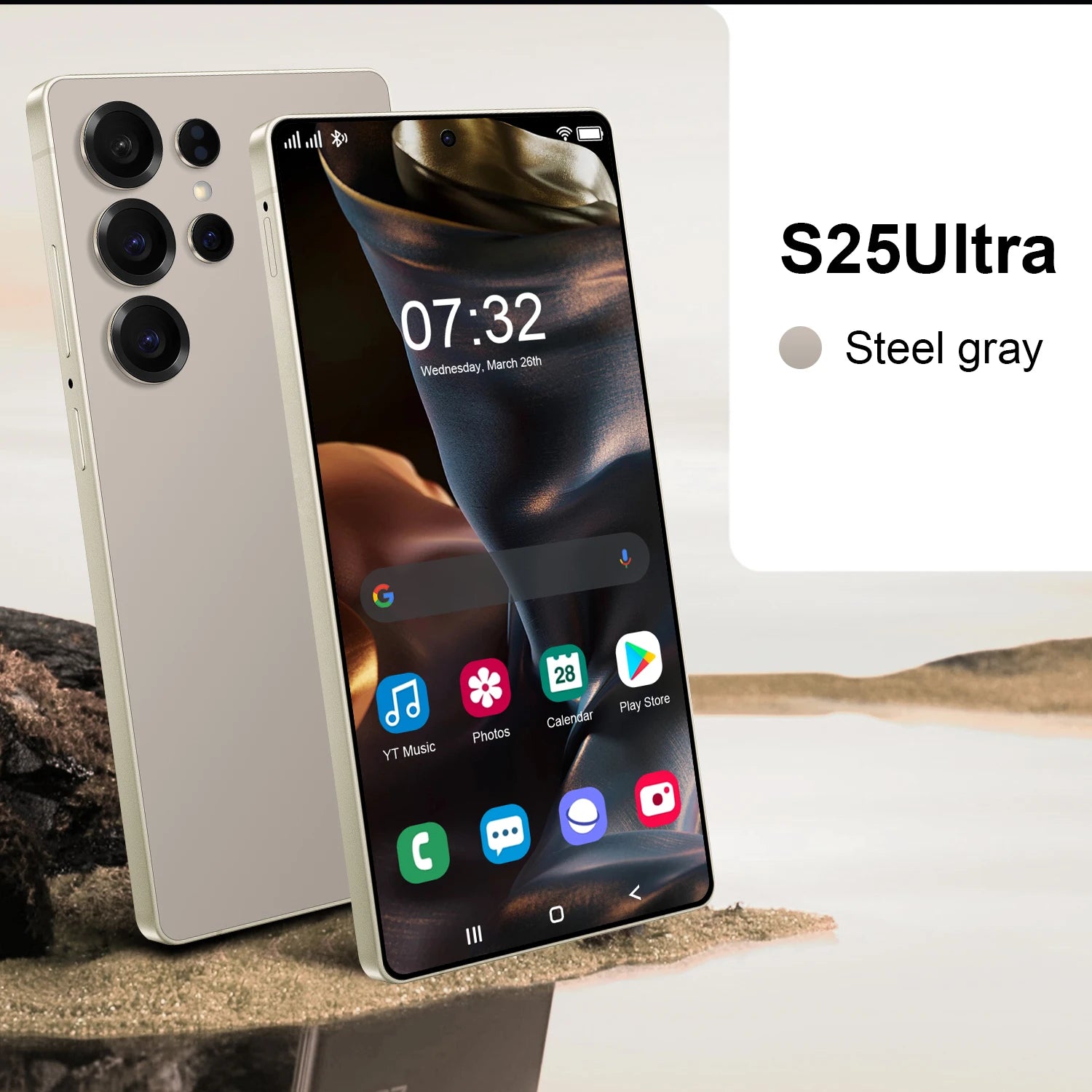 S25 Ultra 5G Smartphone, 16GB RAM, 1TB Storage, 8800mAh Battery Gray 16g 1TB Tidesmit