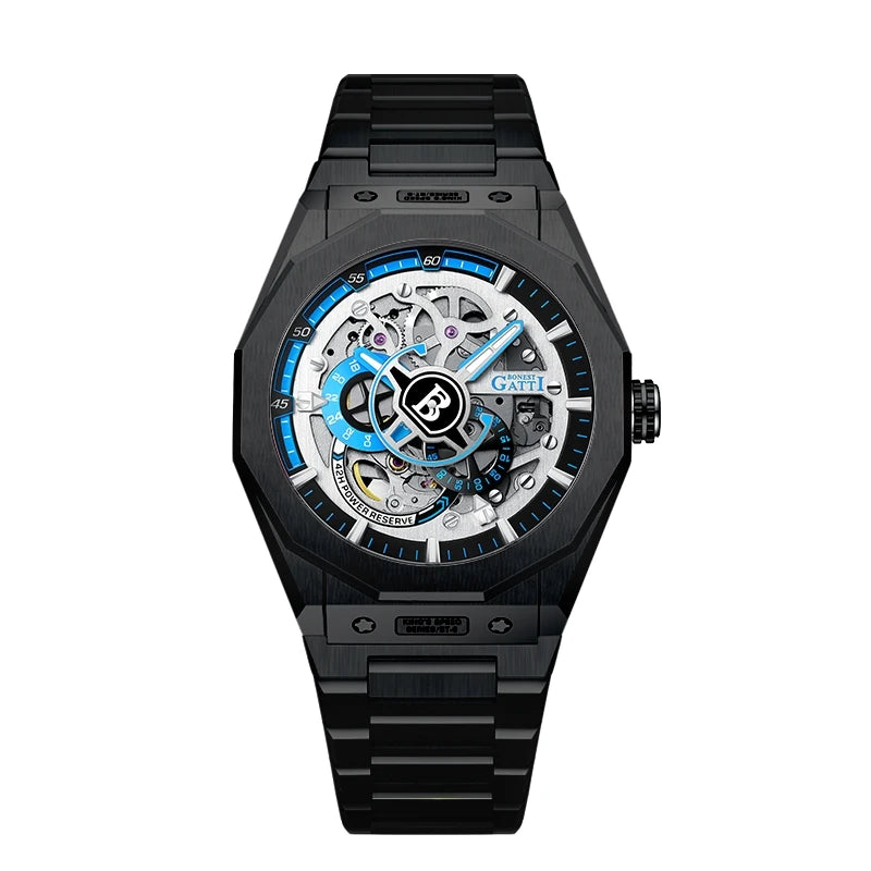 Bonest Gatti Luxury Waterproof Automatic  Oem Brand Hands Wrist Watches Custom Logo Wrist Mens  Watch Highend Watches Men BG7601