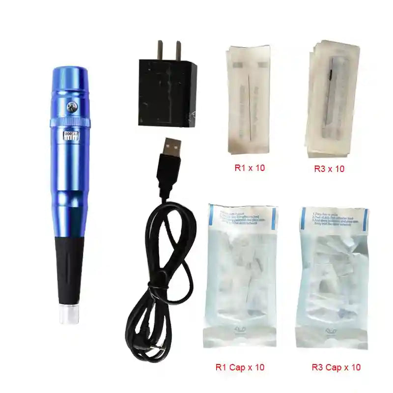 Tidesmit PMU Machine for Permanent Makeup - Precision Lip & Brow Pen Permanent Makeup Machines Blue Tidesmit