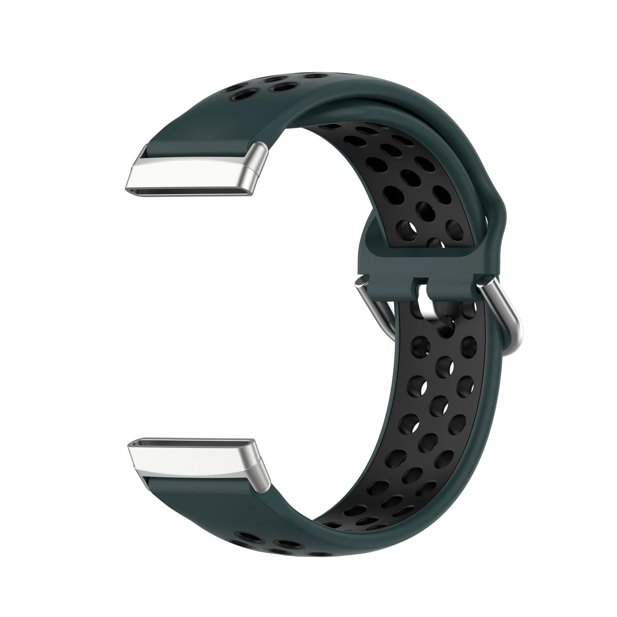 Colorful soft silicone sport wristband for Fitbit Versa 3 and Sense smartwatches in a comfortable flexible design