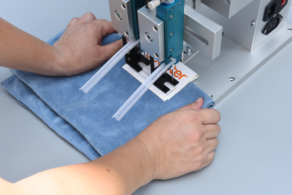 Electric Semi-Automatic Pneumatic  Fabrica De Ropa PLC Socks Tagging Sewing Machine I Pin Tagging Packing Machine Double Head