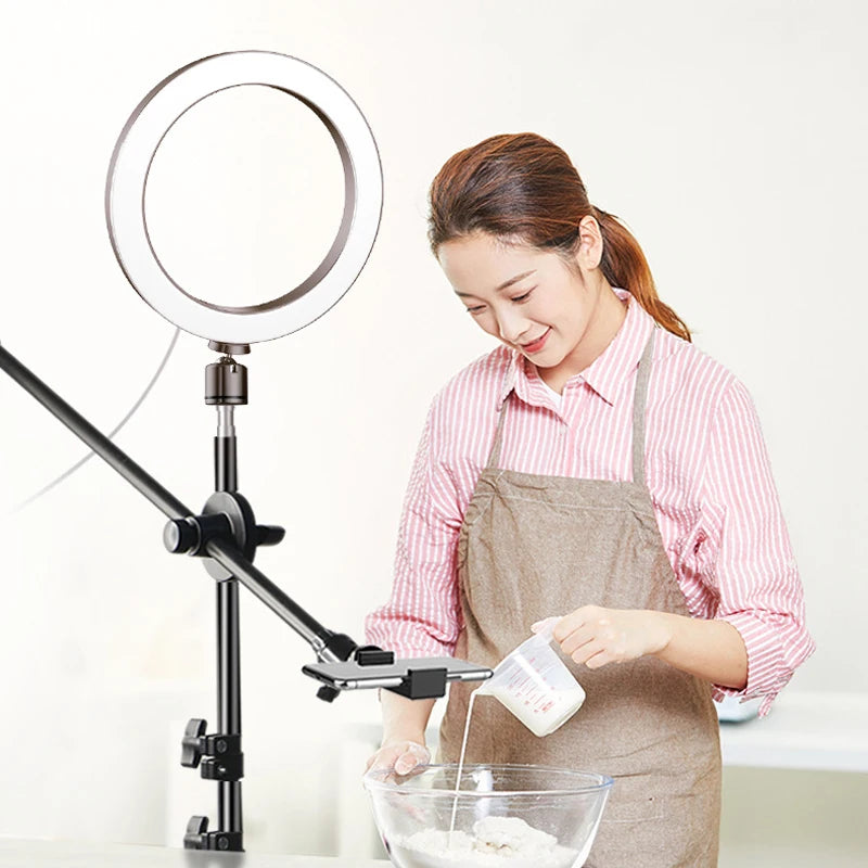 10 Inch LED Ring Light with Tripod Stand for Content Creation Tidesmit