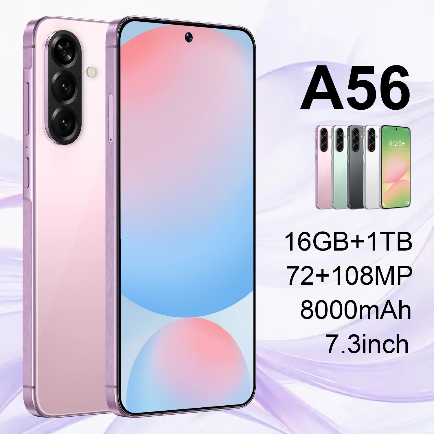 Tidesmit 5G Android Smartphone: 16GB RAM, 1TB Storage, Dual SIM Tidesmit