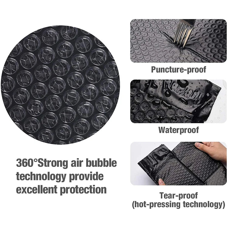 Hot Sale Premium Co-extruded Black Poly Bubble Mailers/plastic Mail Bags/padded Envelopes Shipping Suppliers