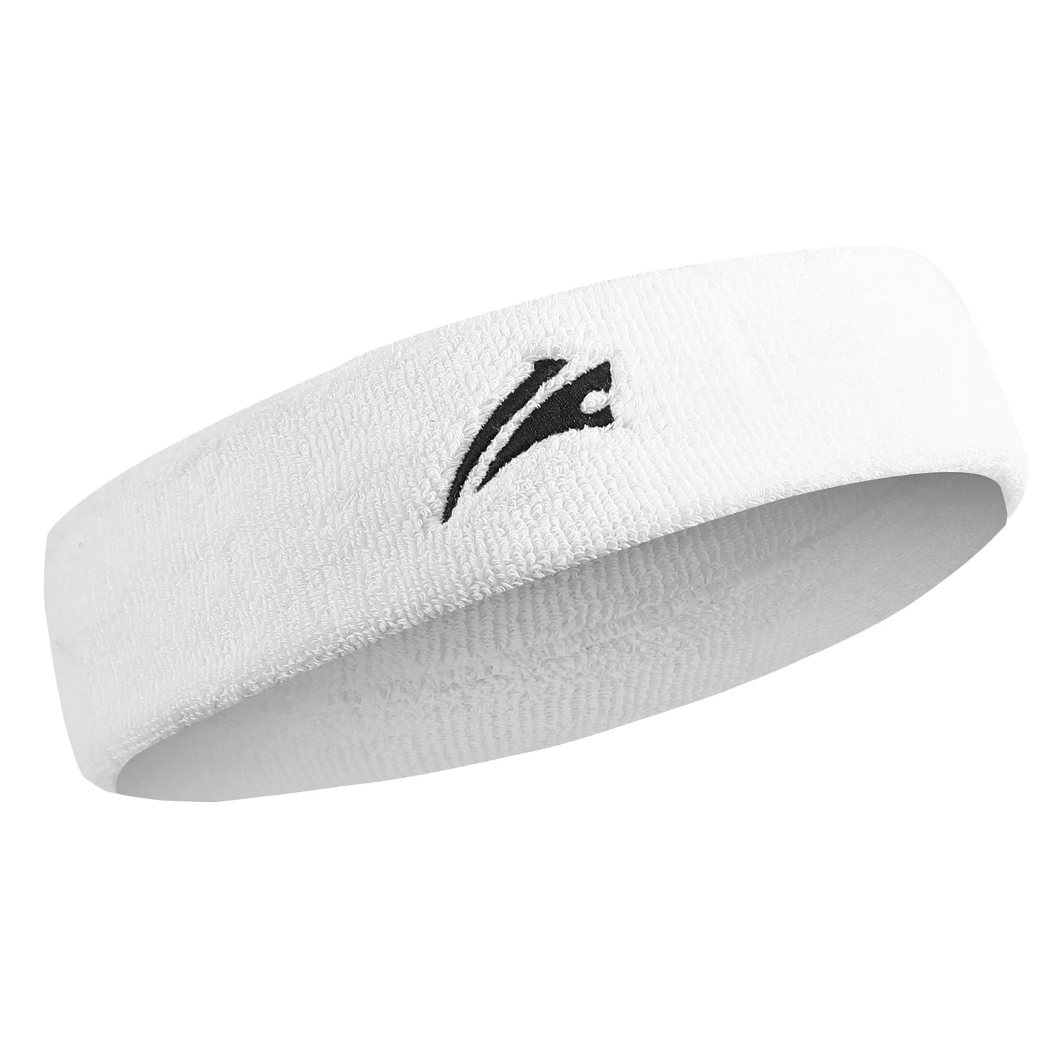 High Elastic Cotton Sports Headband Antiperspirant Sweat Guide for Fitness Basketball Yoga Running Gym-Sports Accessories White Tidesmit