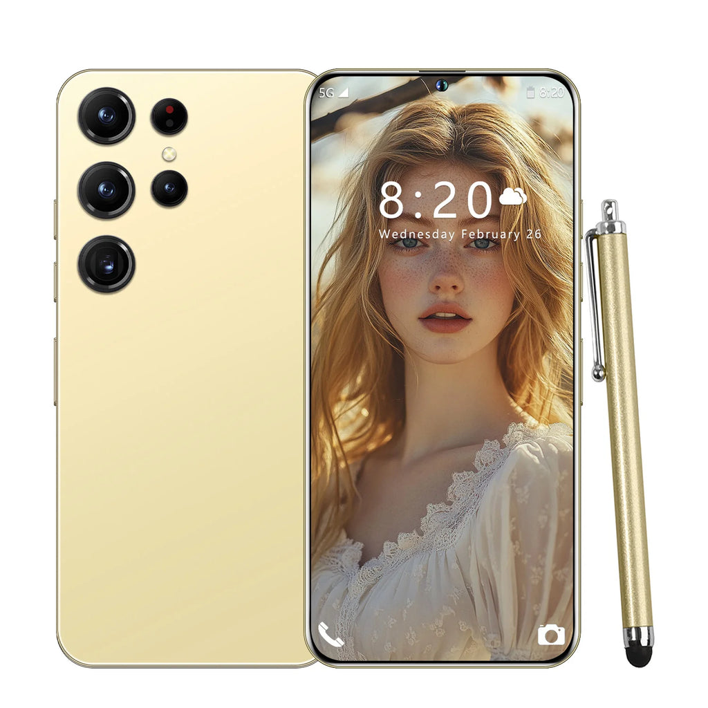 Tidesmit 2025 Premium 5G Smartphone with Titanium Frame, 7.3-inch 2K 120Hz Display, and 108MP Camera.