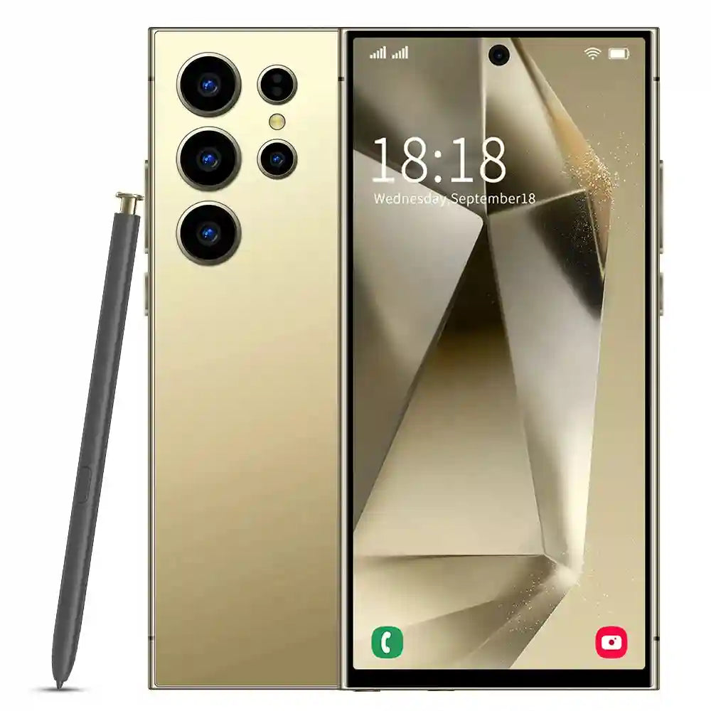 Tidesmit 5G Smartphone, 16GB RAM, 1TB Storage, 108MP Camera Gold 16g 1TB Tidesmit