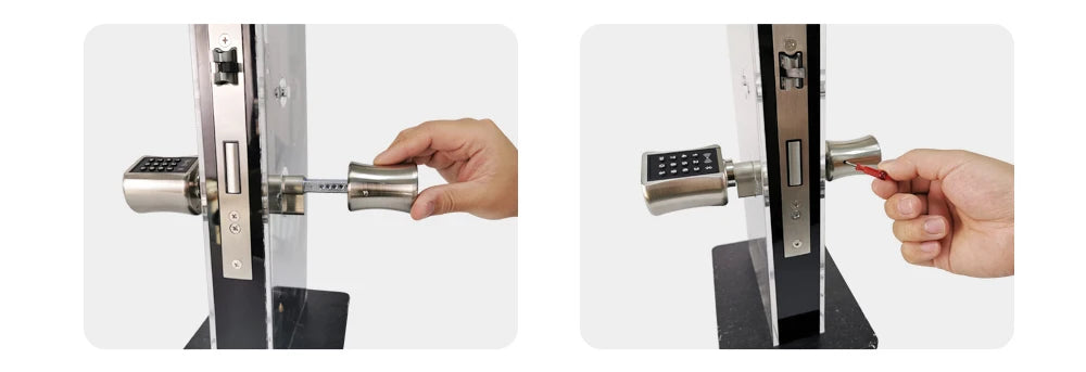 IP66 Waterproof 2026 New Generation TUYA APP Fingerprint Password Digital RFID Card Cylinder Smart Door Lock 60-90 90-120