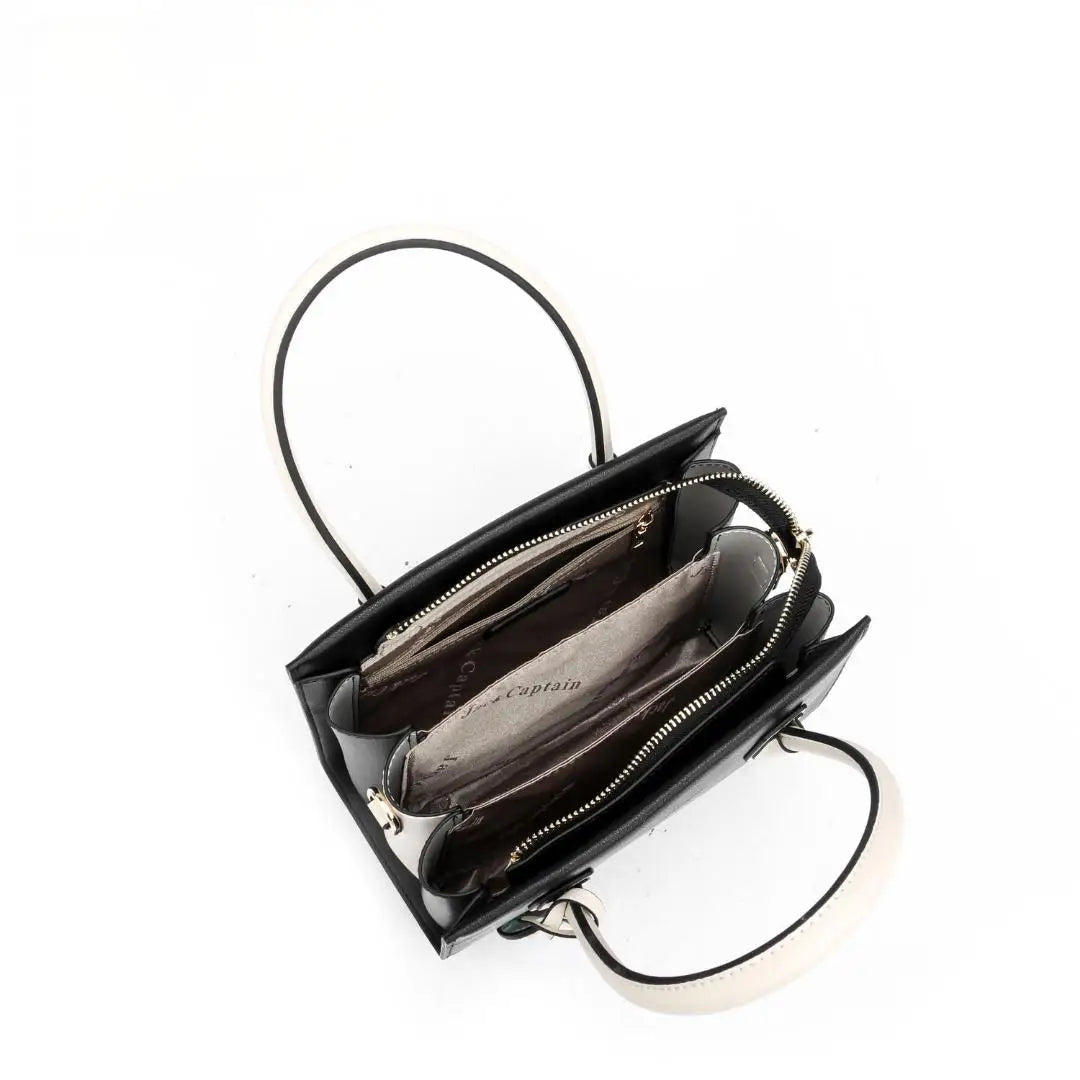 JACK CAPTAIN Trend Luxury Genuine Leather Waterproof Women's Casual Tote Solid Polyester Lining Trending Designer Shoulder Bags