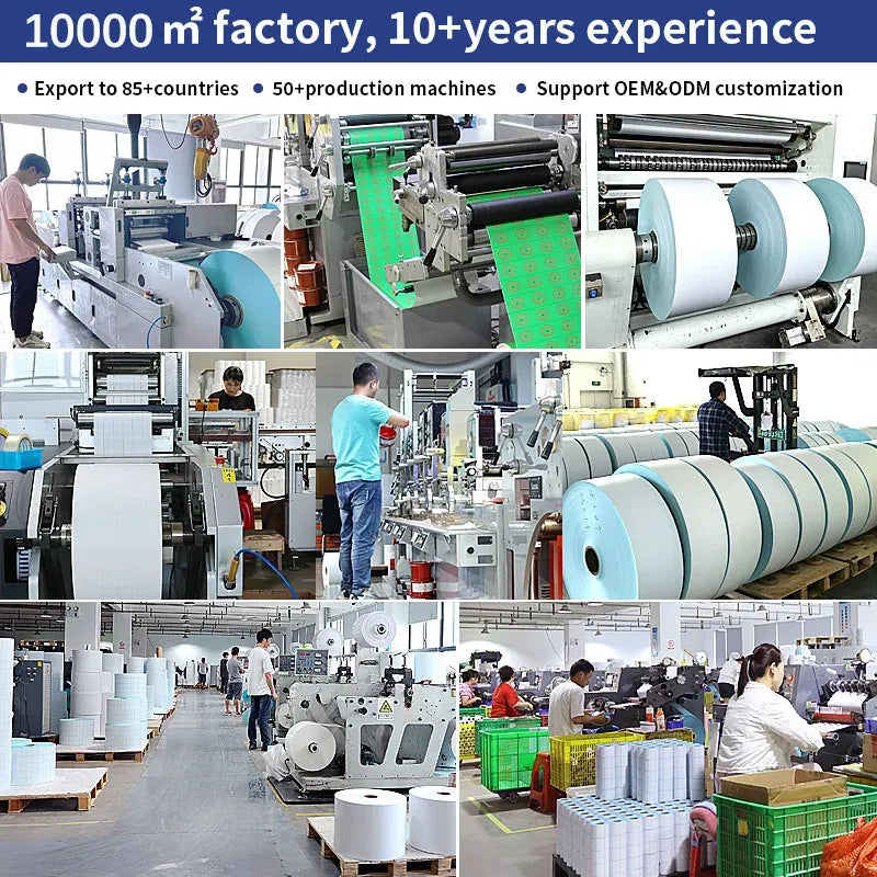 Roll-to-roll label production line with sticker label materials