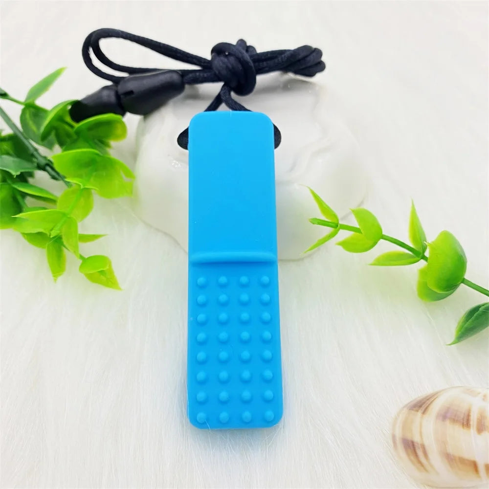Baby Silicone Teethers BPA Free Babi Food Grade Pendant Pacifier Clips Necklace DIY Baby Teething Toys Therapy Tools for Autism