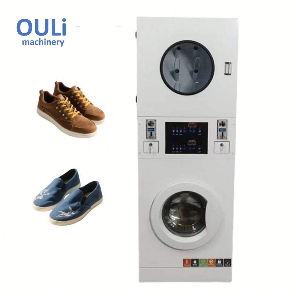 Commercial Shoe Washer and Dryer with Coin-Operated Operation