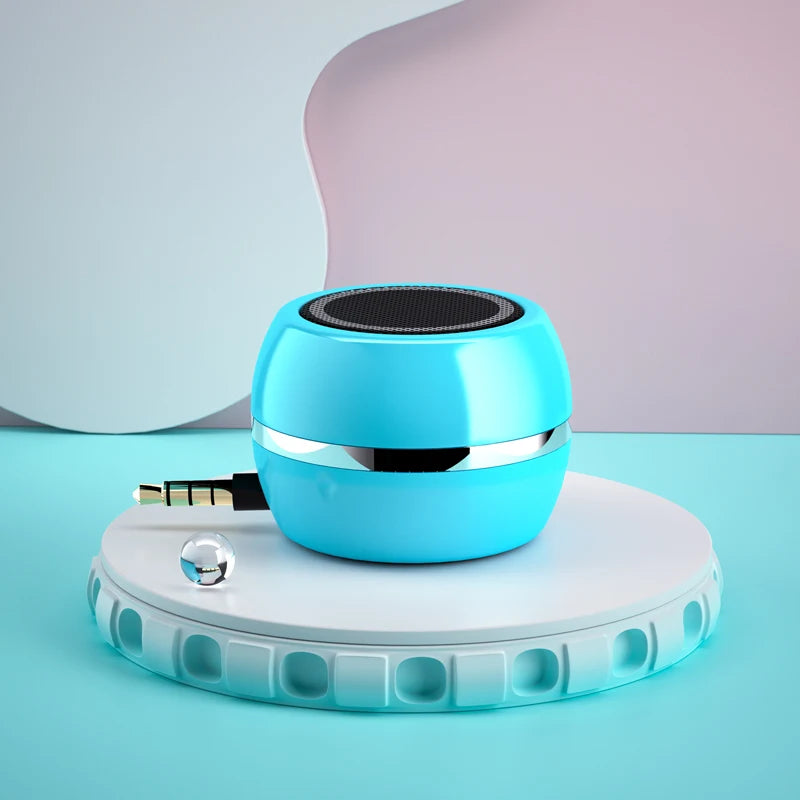 Bluetooth Speaker -YAYUSI Hot Selling A5 Mini and Portable Bluetooth Speakers 3.5mm AUX Smart Mobile Phone Round Shape Wired Speakers Music Player