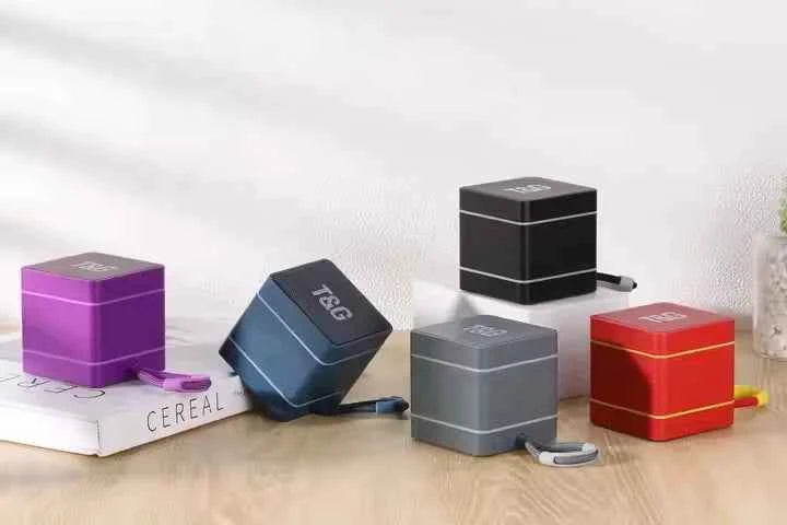 OEM T&G TG687 Speaker BT TWS Speaker FM Radio Card Slot Portable Mini Bass 5W Small Square Speakers My Store