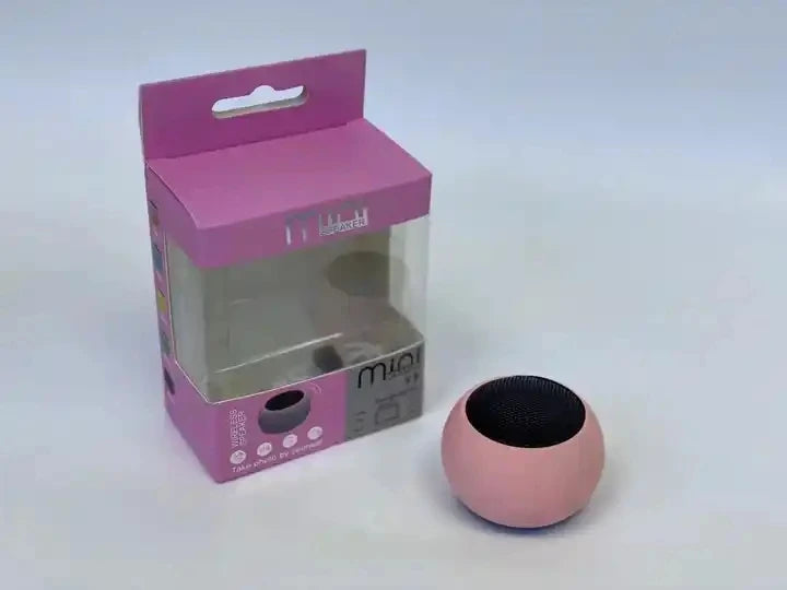 Macarons Portable Y3 M3 Micro Usb Colorful Wireless Speakers Subwoofer Round BT Mini Small Size Outdoor Speaker for Mobile Phone Pink My Store
