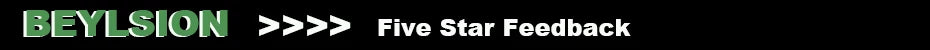 BEYLSION five-star feedback banner