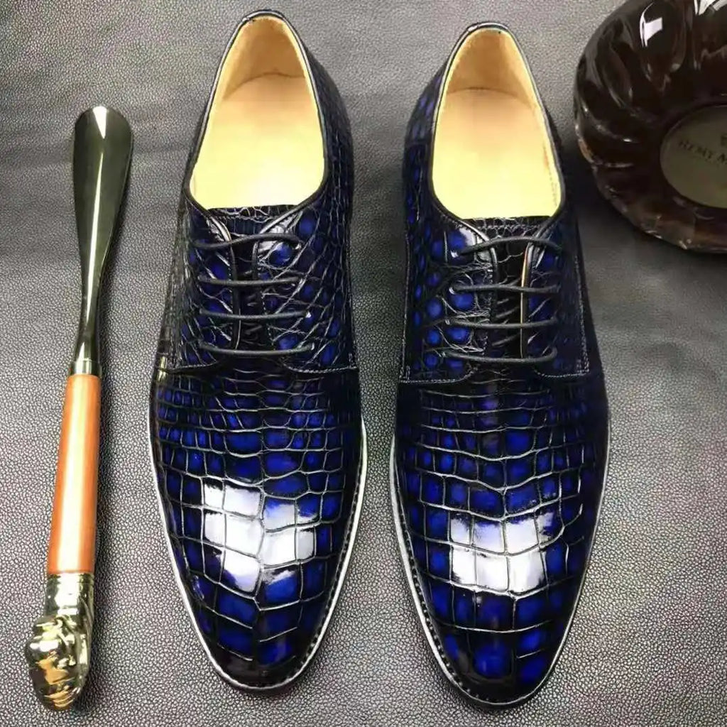 Goodyear Custom Formal Shoes for Men Genuine crocodile Leather Man Shoes Business Footwear Pure alligator Wedding Men's Shoes