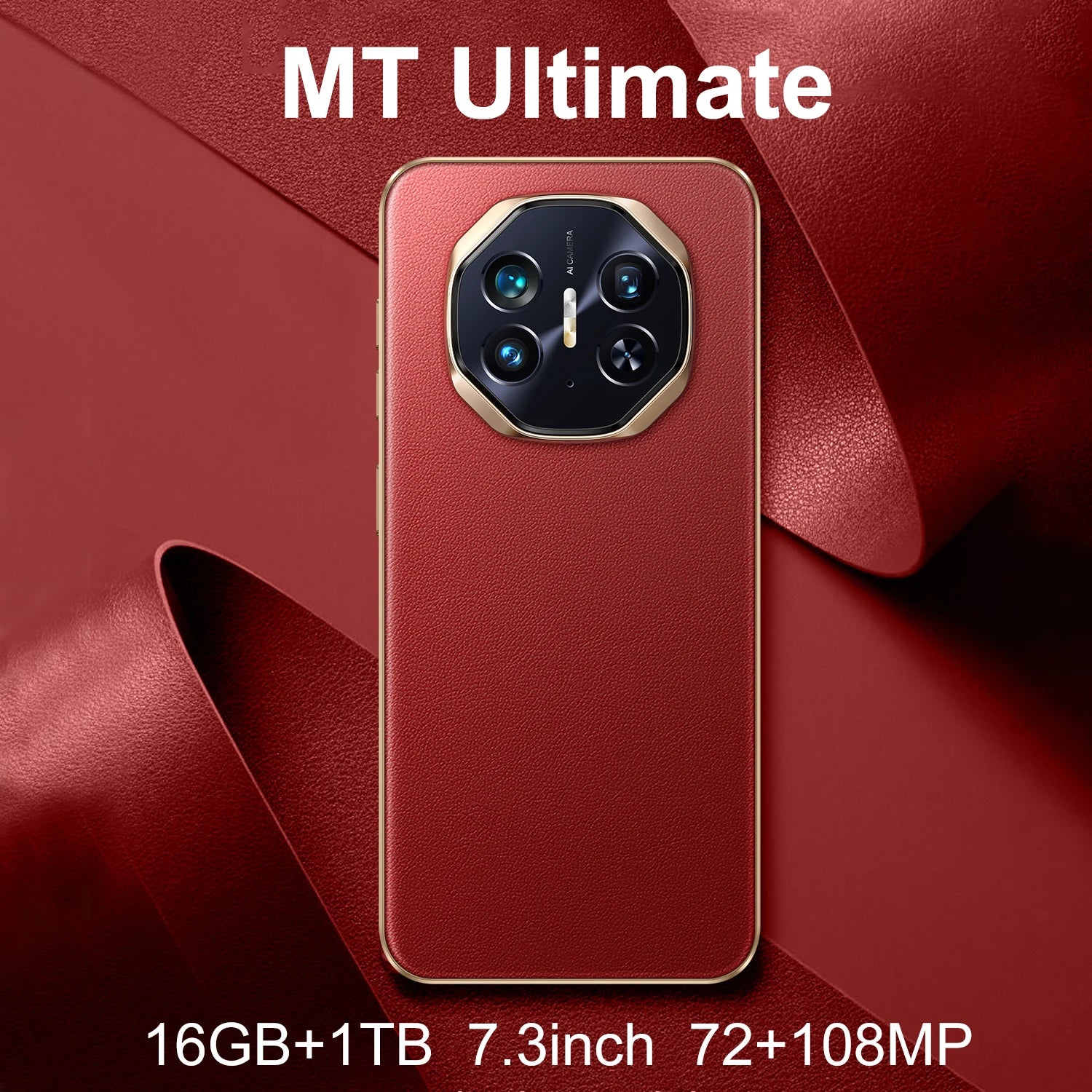 High performance 5G smartphone with 7.3 inch 2K display 16GB RAM 1TB storage and 8000mAh battery