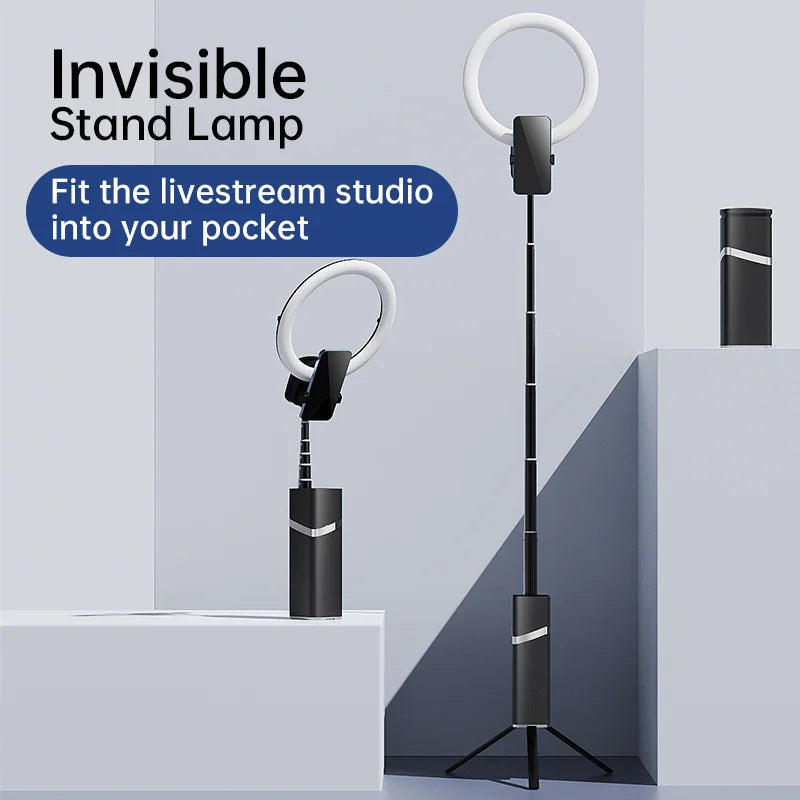 Hot yy-1 pink selfish phone small ring tiktok light photo and video production battery powered ring light 360 photo studio Tidesmit